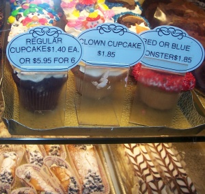 Cupcakes on display...